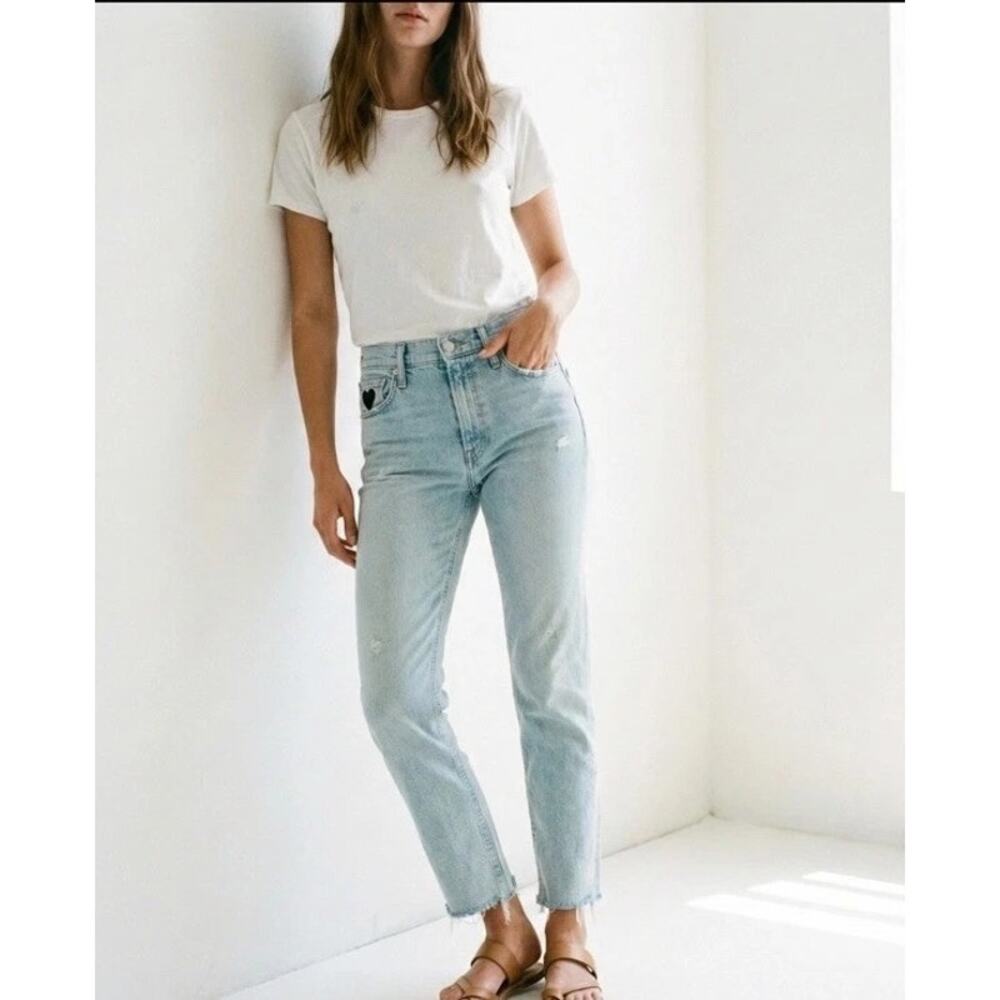 MOTHER SUPERIOR The Tomcat Ankle Fray Jeans Saved By The Bell Size 25